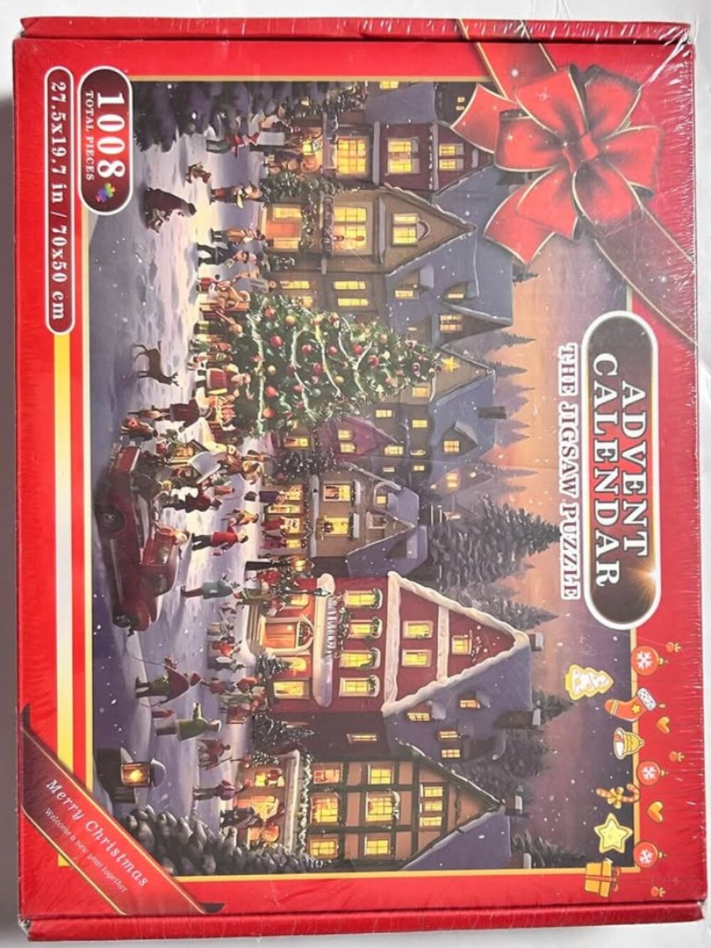 Christmas Advent Calendar Christmas Puzzle, 24 Days Christmas Countdown